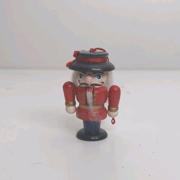 Nutcracker Lot Of 6 Christmas Ornaments Wood Painted Vtg. 2.5” - Picture 6 of 13